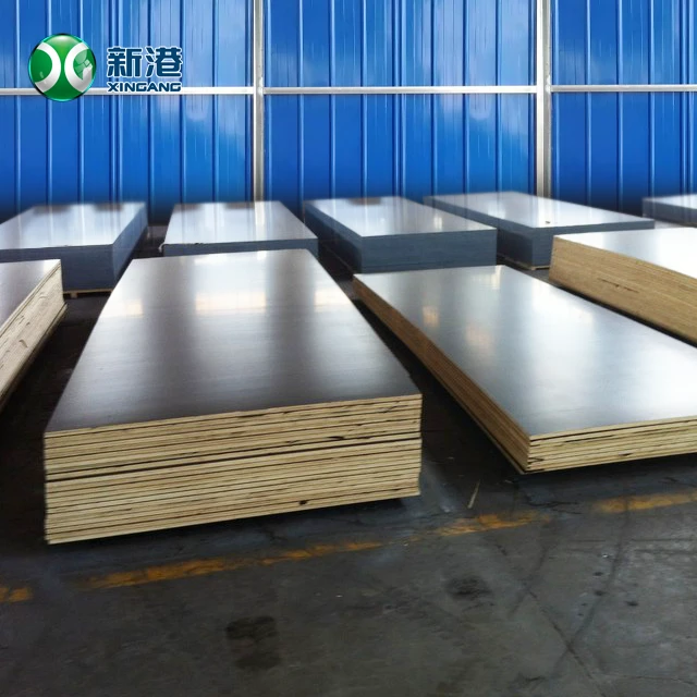 Film Faced Plywood Hardwood Poplar Finger Joint Core Building Material 4x8 ft